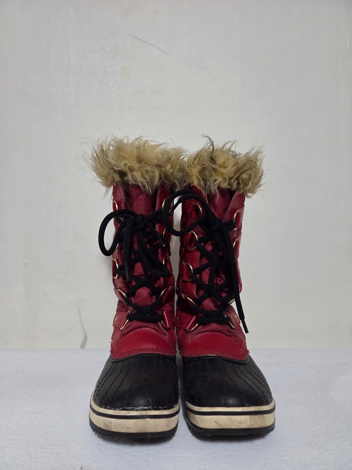 소렐 여성 퀼팅 부츠 레드 230mm 상품이미지1