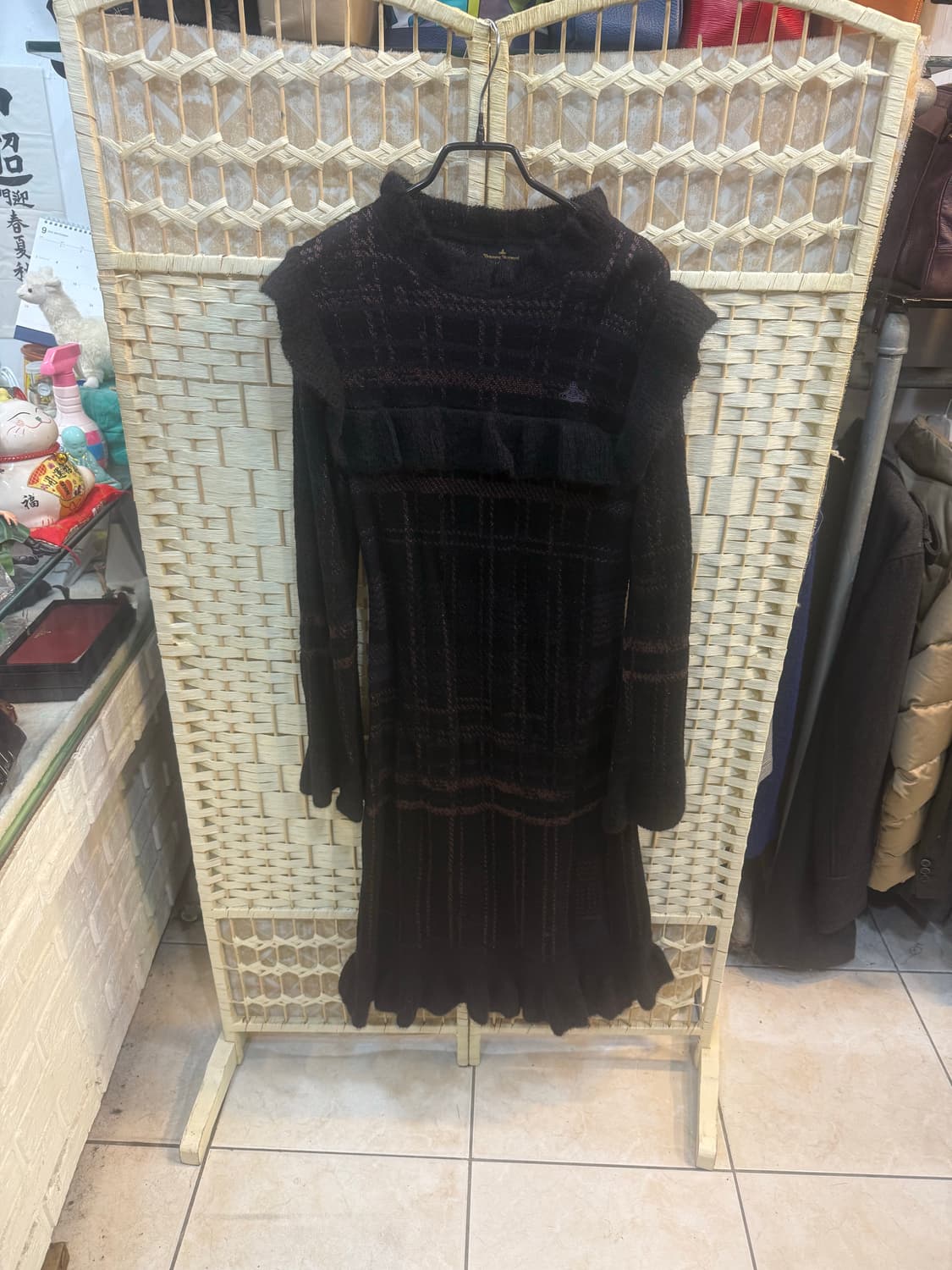 55-66 정품 비비안웨스트우드 울 롱원피스 팝니다 상품이미지1