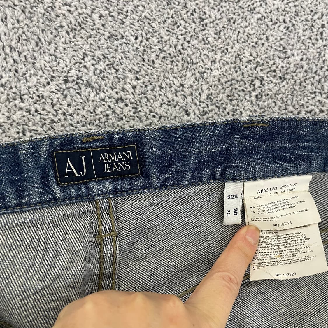 [30] 아르마니 진스 워싱 데님팬츠 1209EB2 상품이미지4
