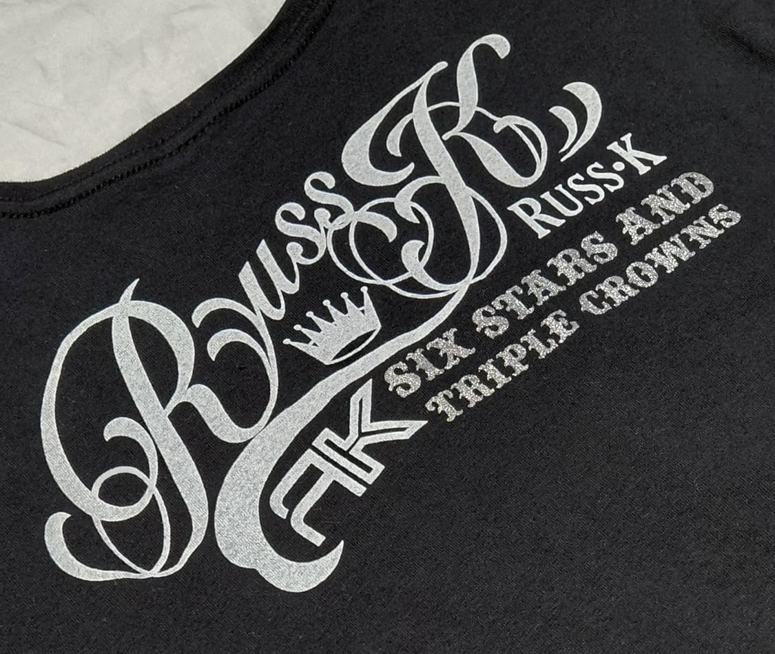 [S] Russ K(러스케이) 실버 그래픽 박로고 롱 슬리브 티셔츠 상품이미지9