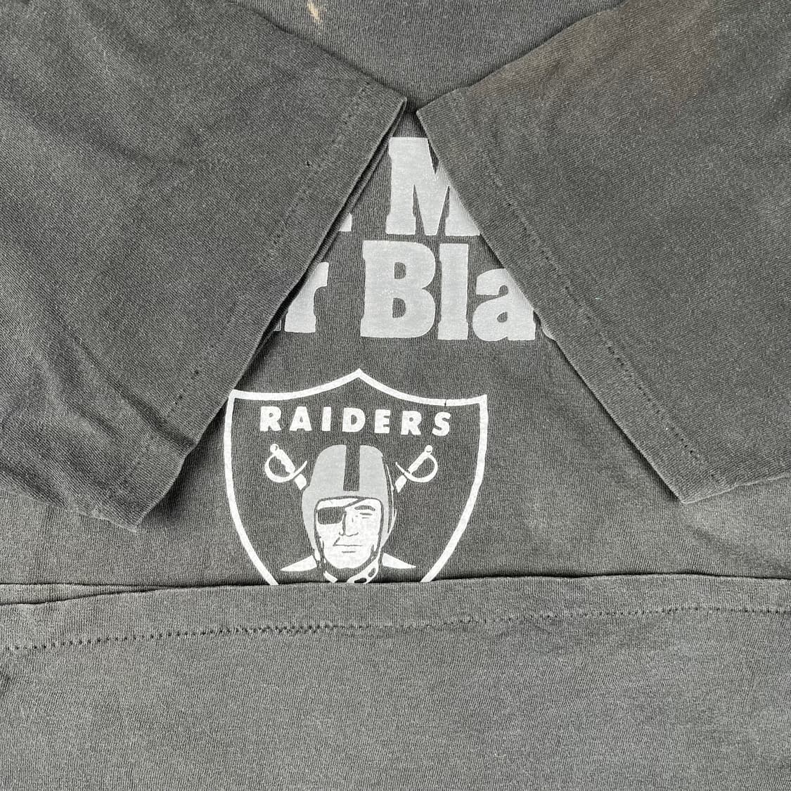 빈티지 살렘 리얼 맨 웨어 블랙 레이더스 반팔 상품이미지5