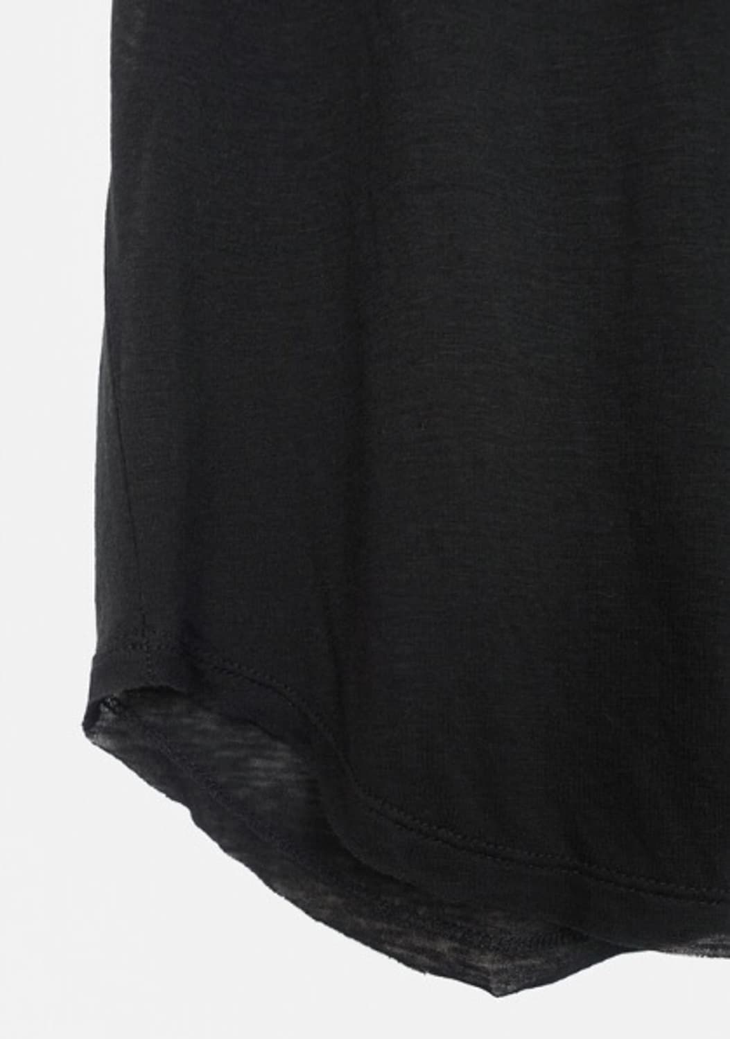 faerie cutting U neck half top black 상품이미지4