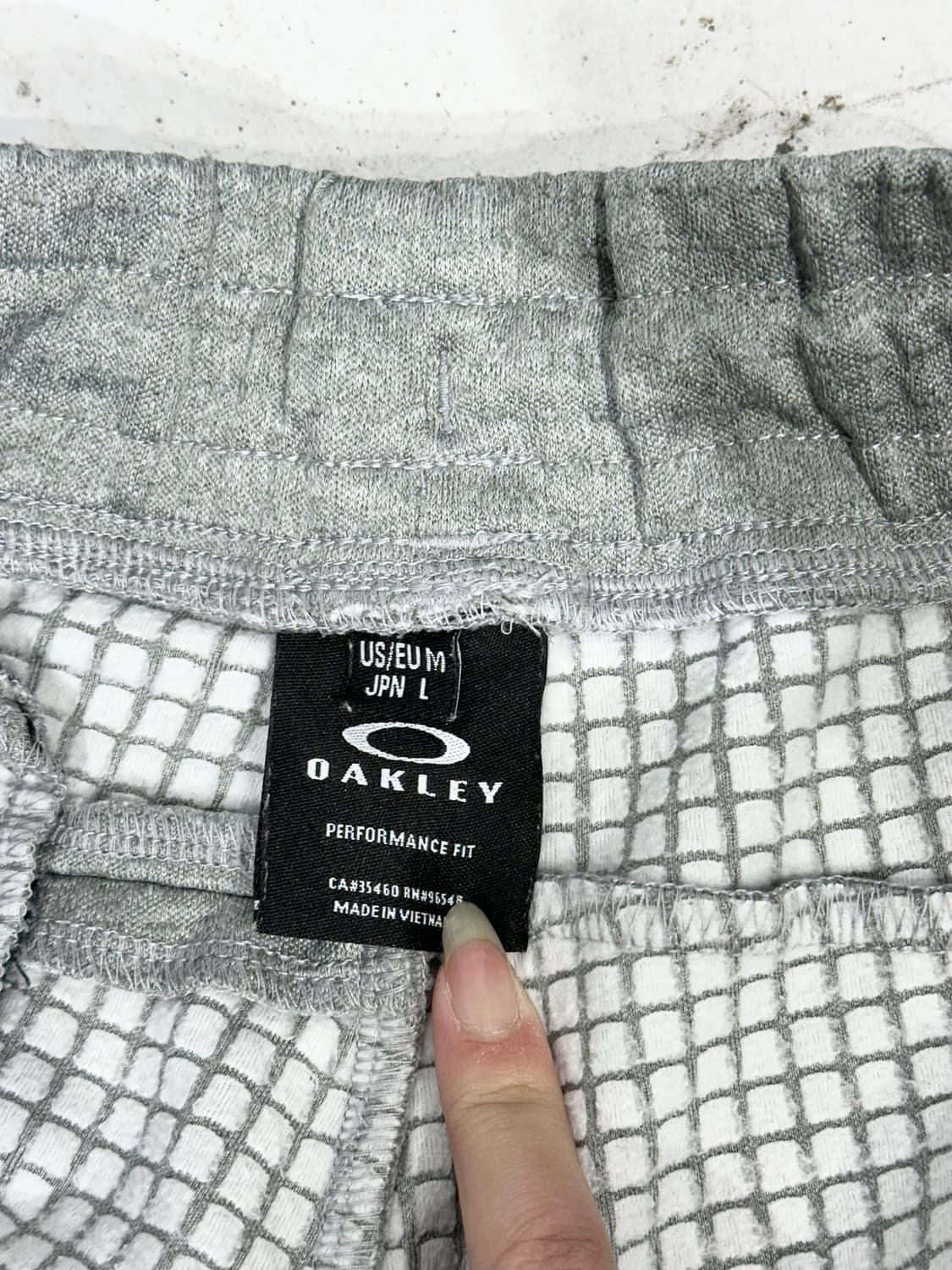 오클리 그레이 추리닝 바지 로고 조거 팬츠 L 상품이미지7