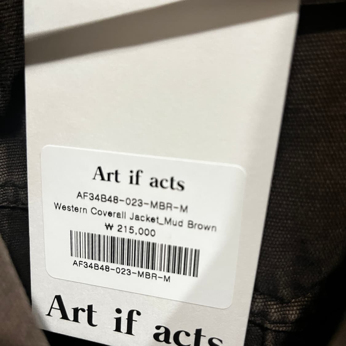 아트이프액츠 가먼트 커버올 자켓 상품이미지8