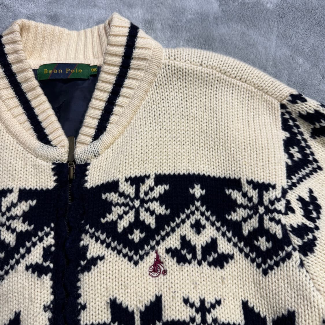 빈폴 빈티지 니트집업 상품이미지2