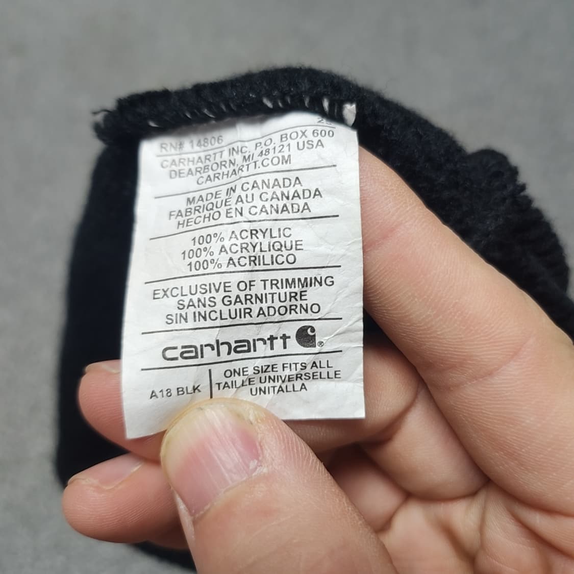칼하트 블랙 비니 상품이미지3