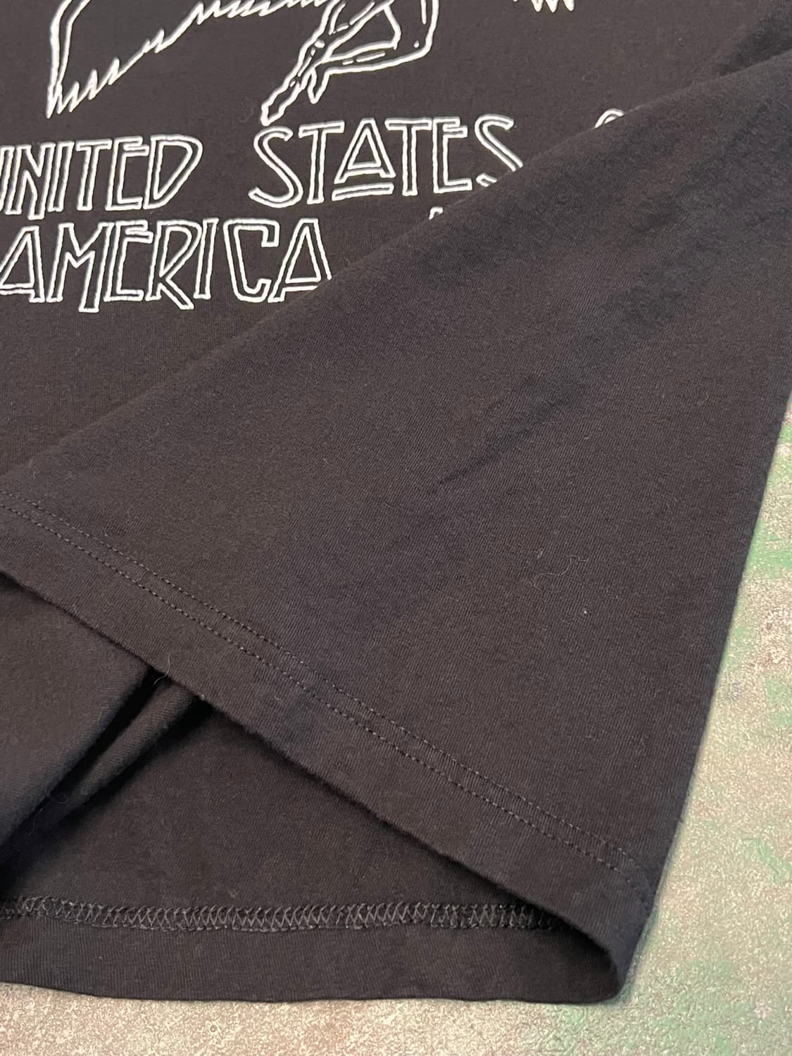 [L] 레드 제플린 1977 투어 티셔츠 밴드티 블랙 상품이미지7