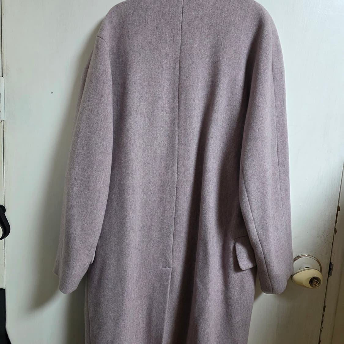 cos 싱글 브레스티드 울블렌드 코트 32(55사이즈) 라일락 상품이미지5