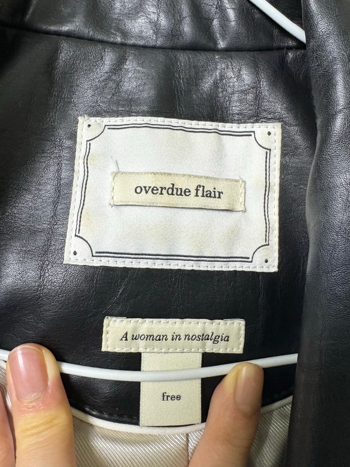 오버듀플레어 overdue flair 레더 leather 자켓 상품이미지4