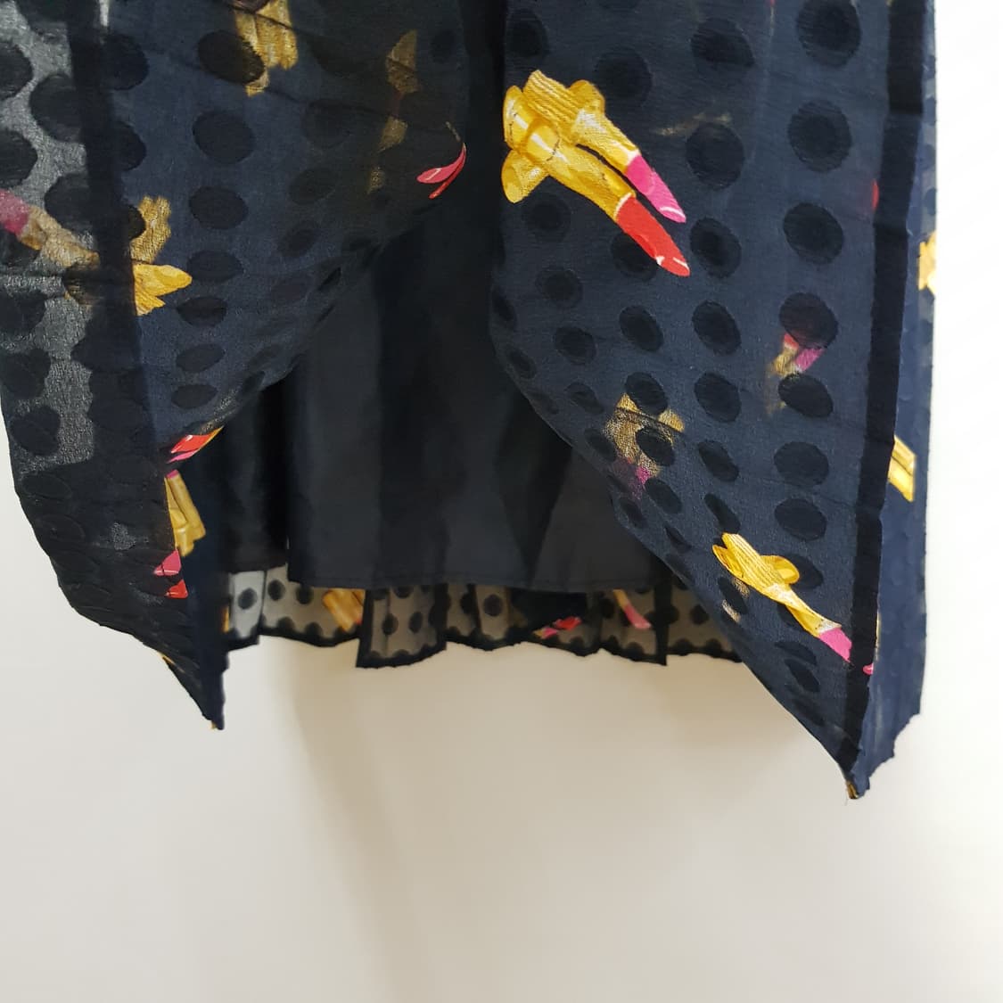 뮤베일 MUVEIL  프린팅 플리츠 롱 원피스 XS사이즈 상품이미지4