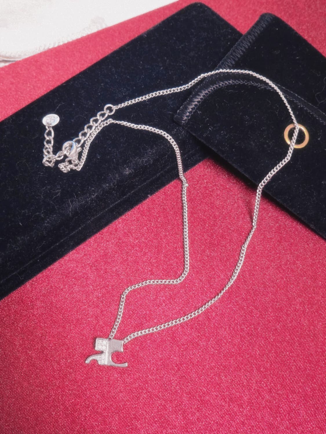 실버 쿠레쥬 목걸이 화이트큐빅 상품이미지1