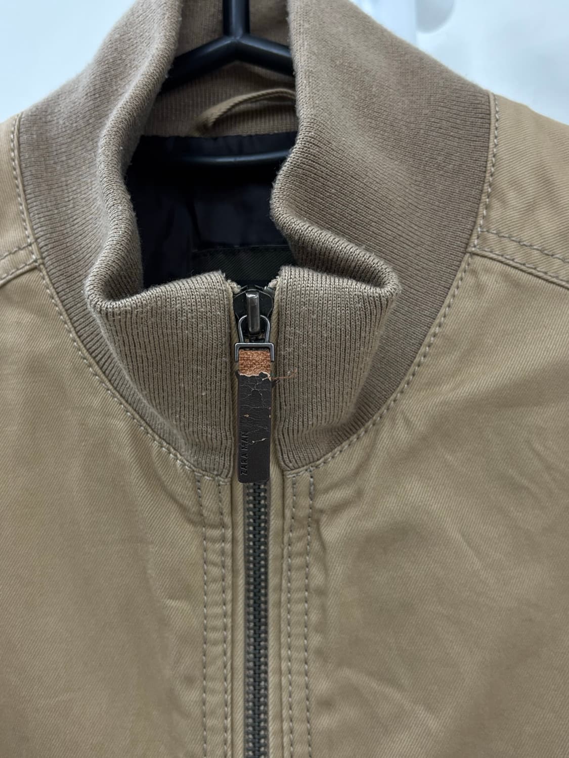 빈티지 베이지 블루종 집업 자켓 상품이미지7