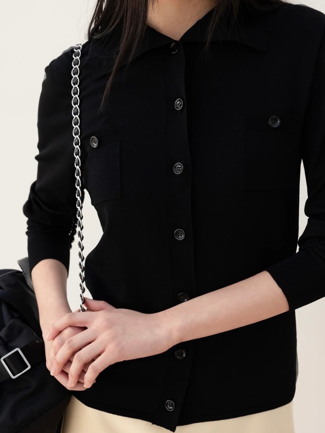 ORR  오르 비스코스 버튼 가디건S 새제품 상품이미지3