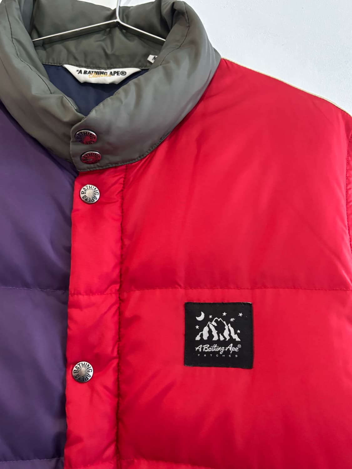 Bape colorblock down jacket 상품이미지4