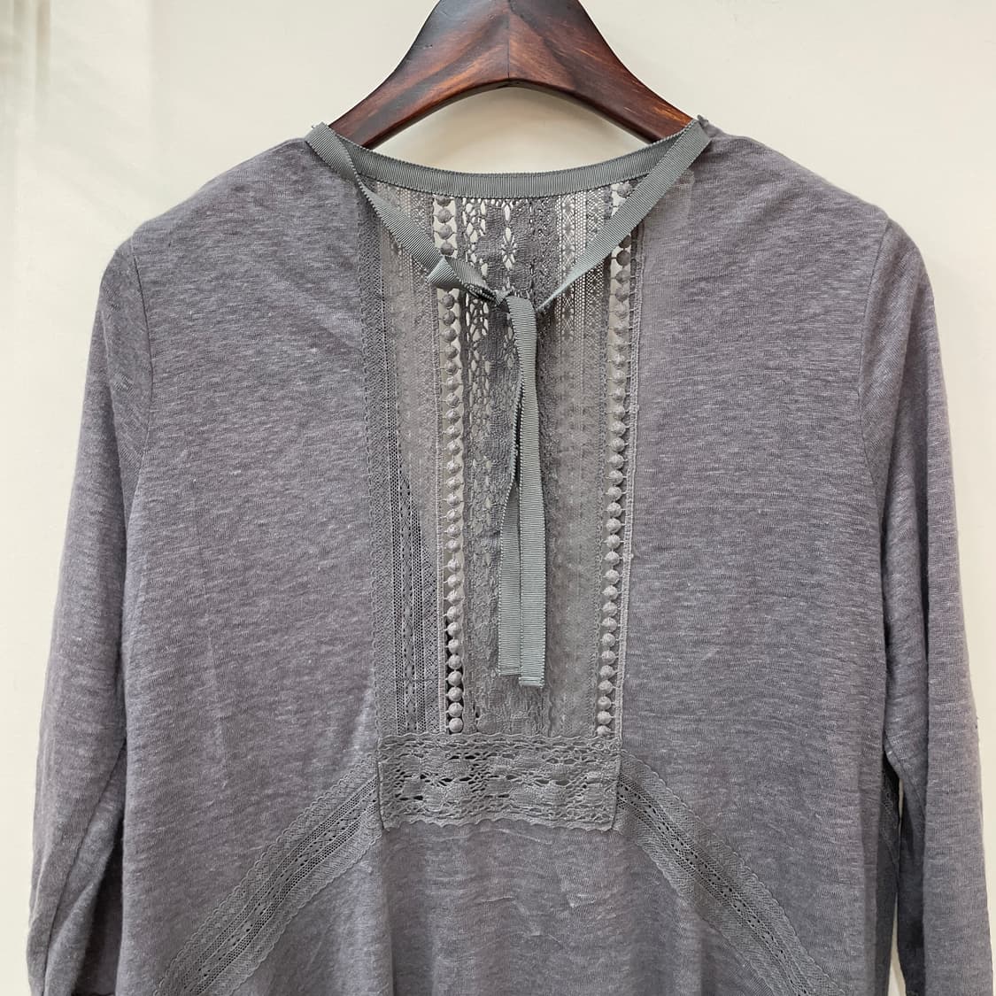 백 레이스 아일릿 오픈 가디건 상품이미지4