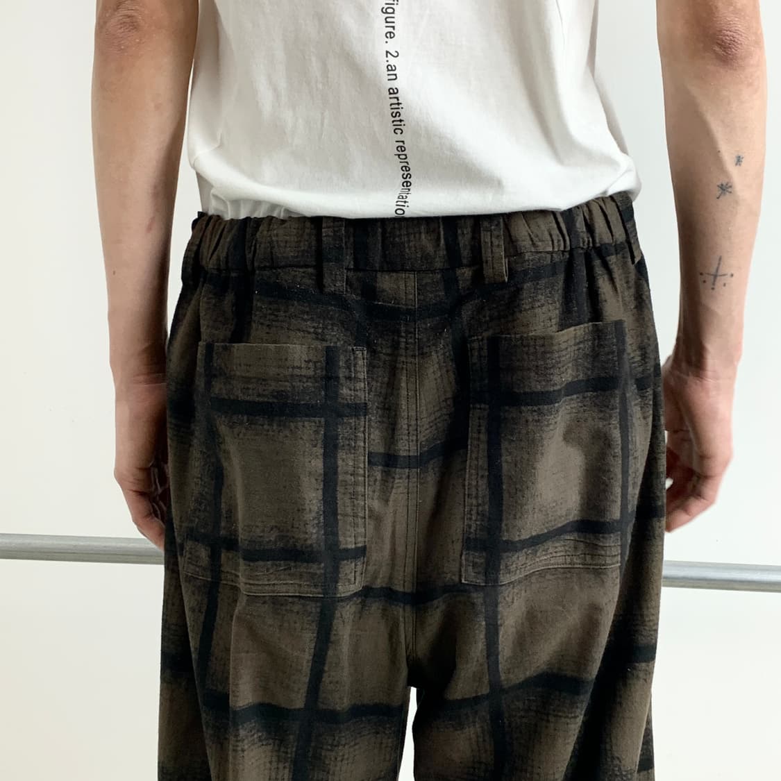 Sunsea (선씨) 브러쉬드 플란넬 체크 팬츠 상품이미지5