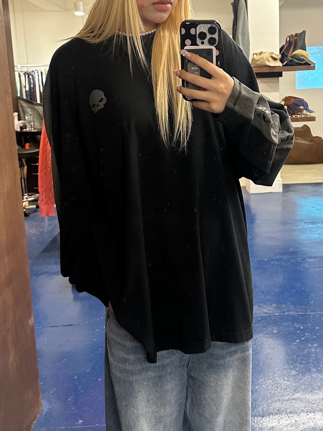 H-D 할리데이비슨 스컬 롱슬리브 상품이미지1