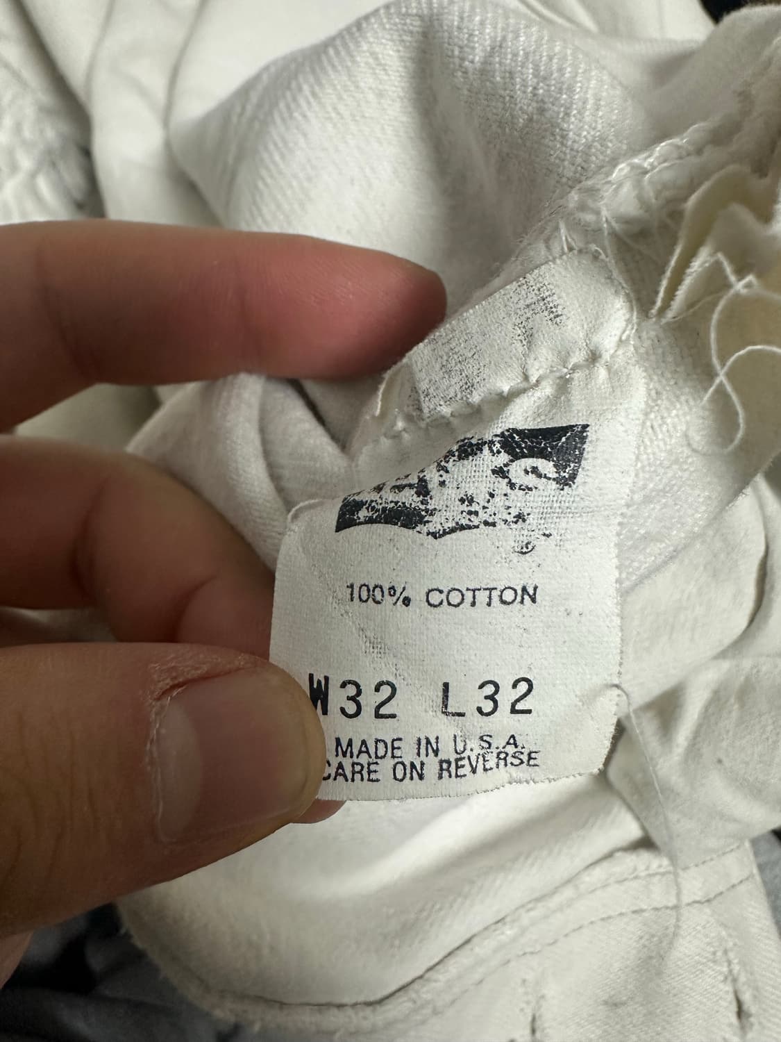 90s 리바이스 501 화이트 usa 상품이미지5