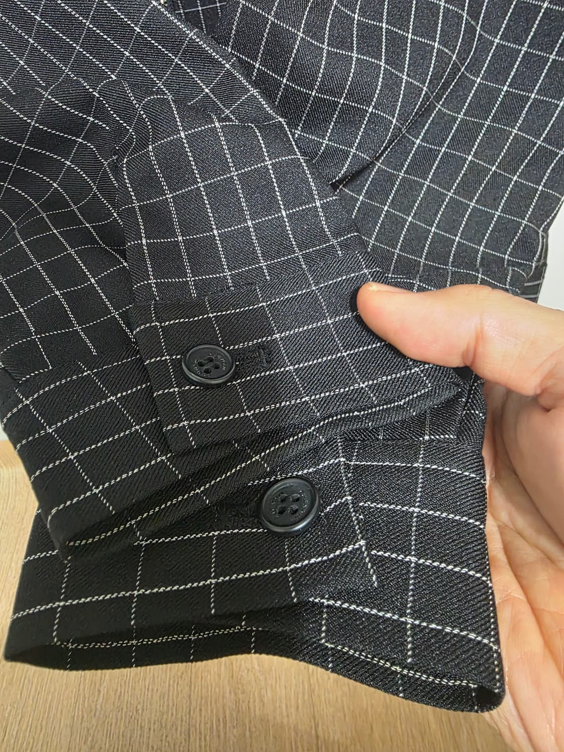 위캔더스 윈도우 체크 자켓 상품이미지5