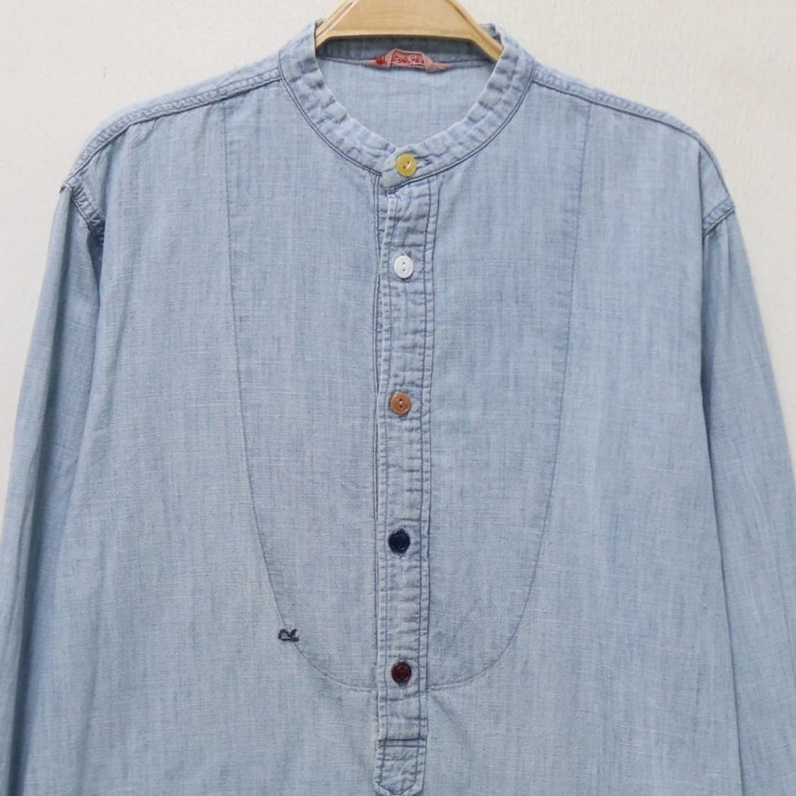 R BY 45RPM 데님 헨리넥 셔츠 63440 상품이미지3