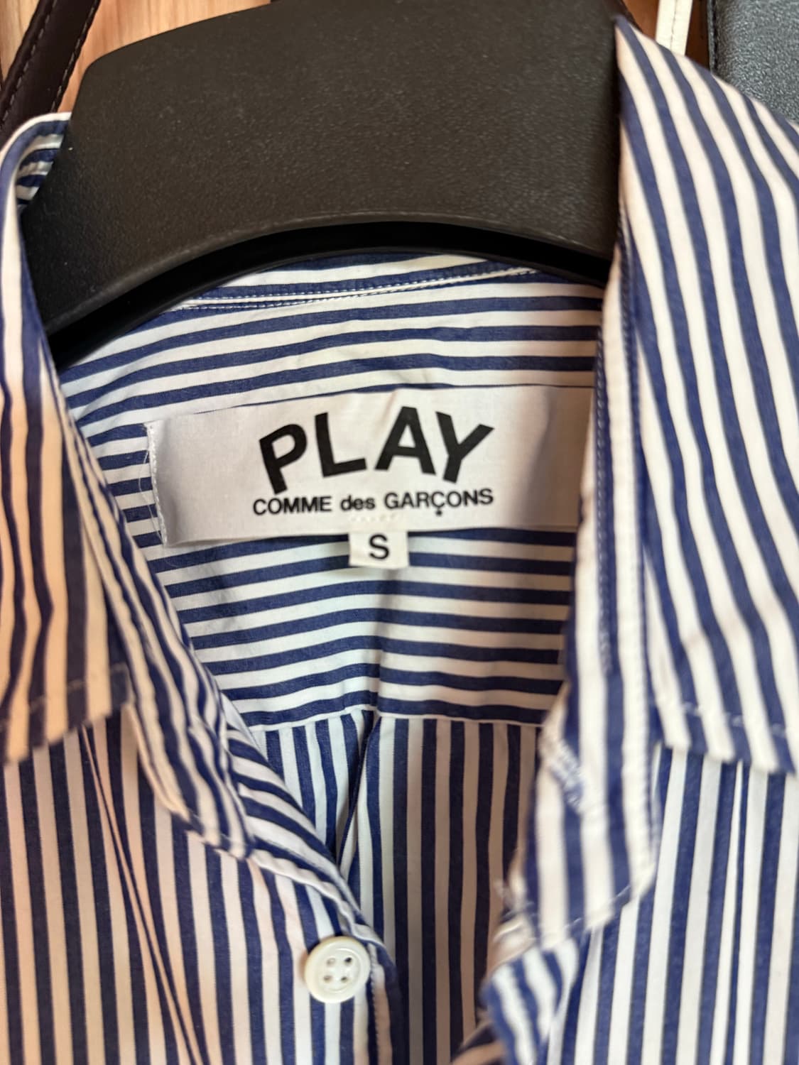꼼데가르송 플레이 스트라이프 셔츠 S 상품이미지3