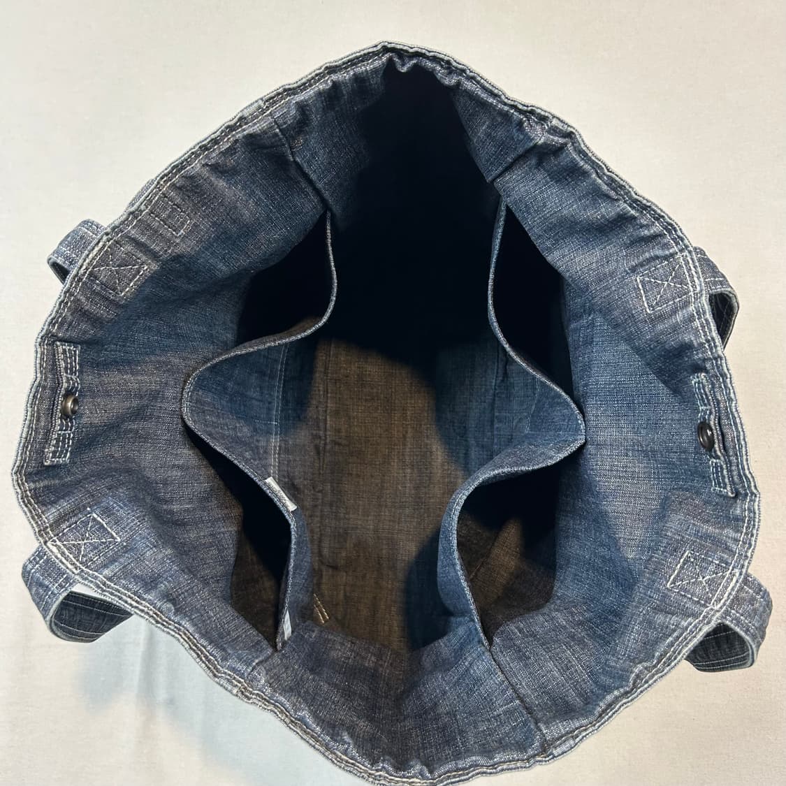 요시다 포터 온스 코튼 블루 데님 숄더백 토트백 상품이미지7