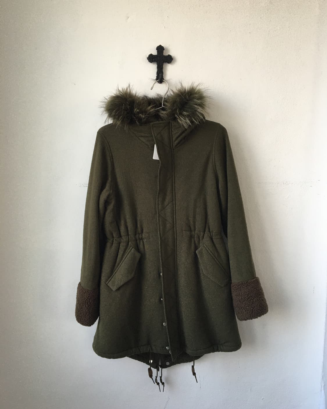 Fur point hood coat 상품이미지2