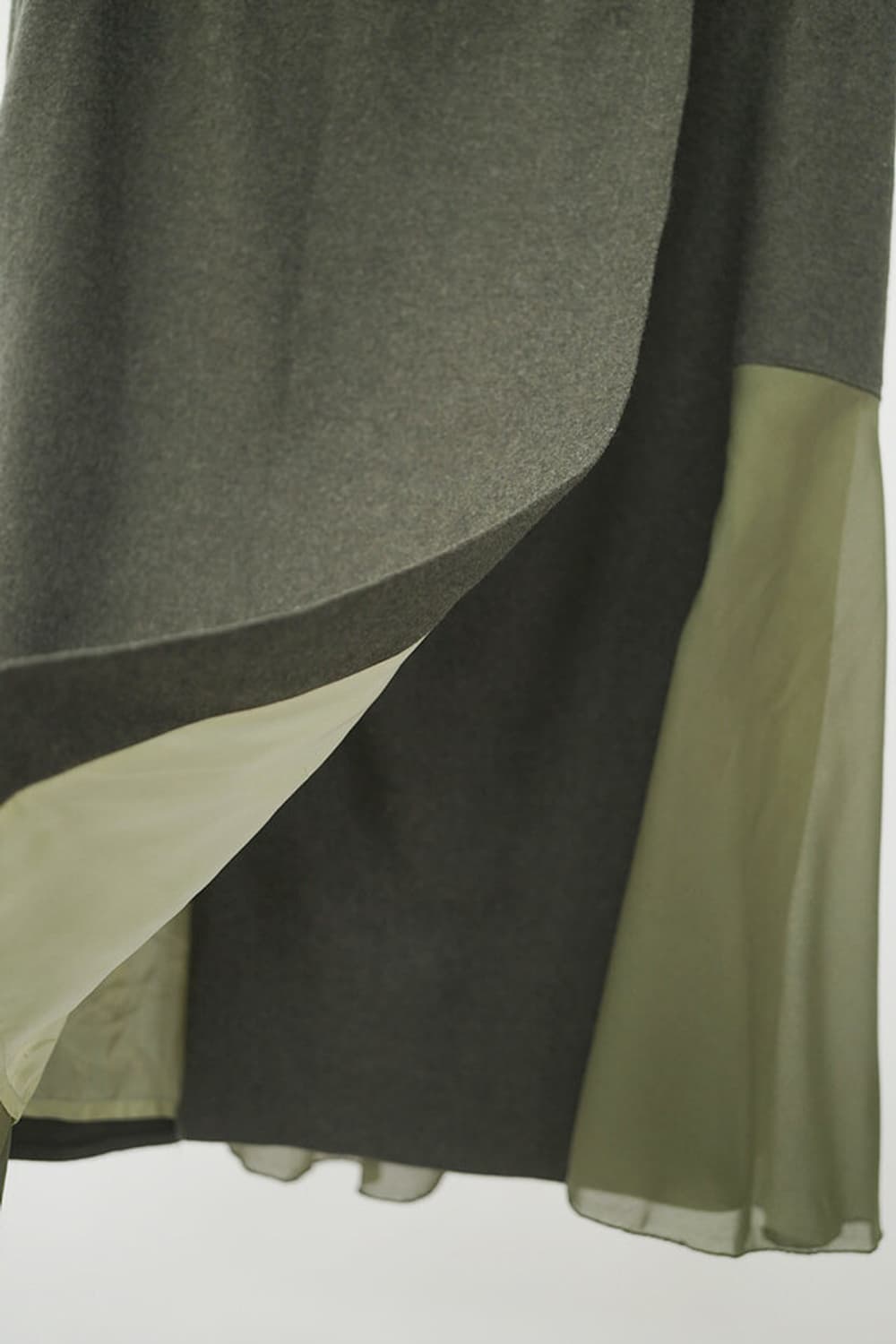Olive green skirt 상품이미지5