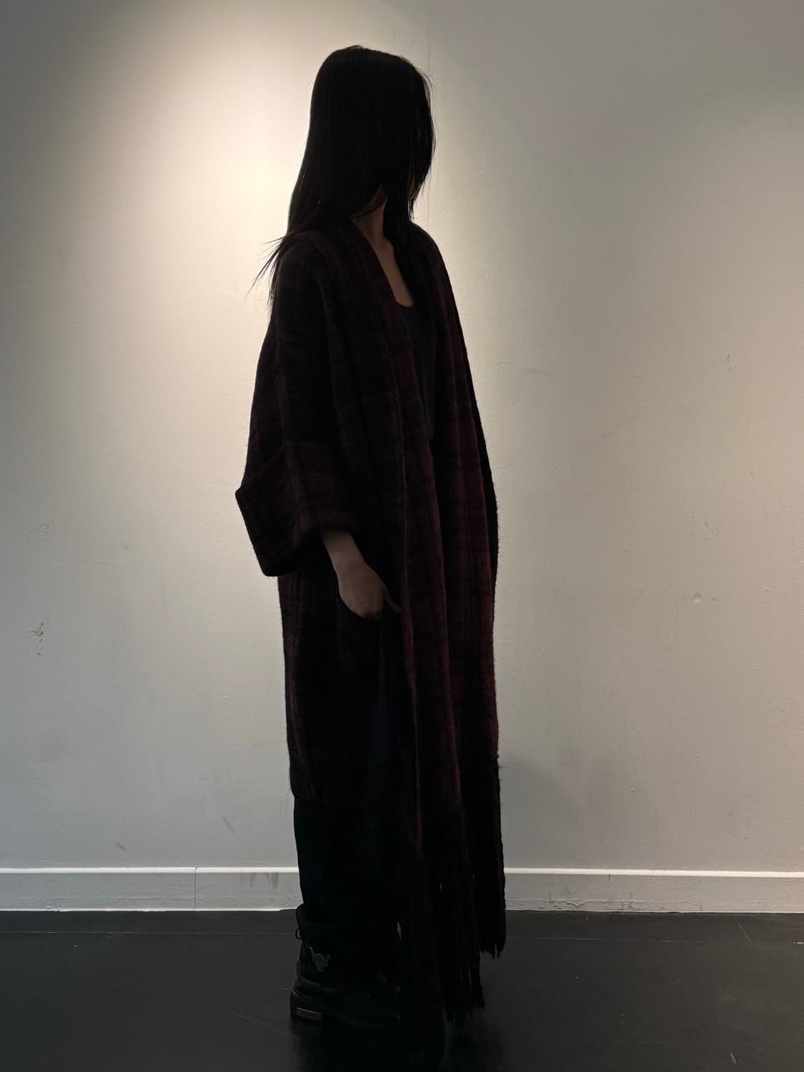 DIESEL FADED CHECK OVERCOAT 상품이미지1