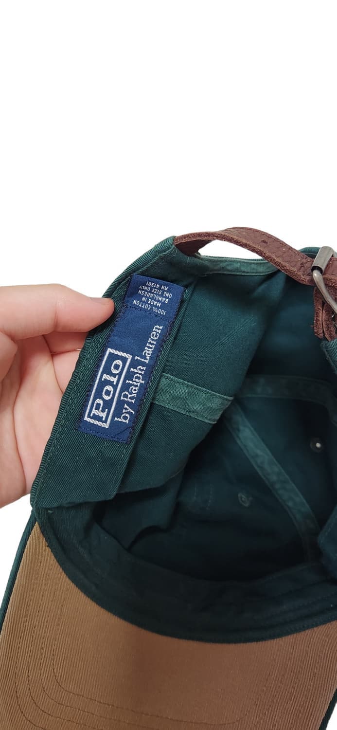 폴로 랄프로렌 볼캡 90s 딥그린 모자 올드스쿨 폴로베어 상품이미지6