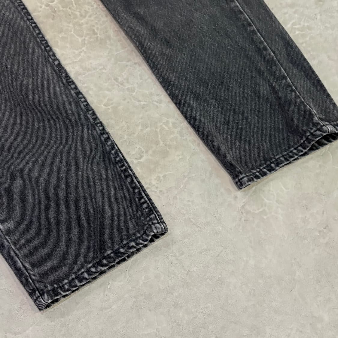 [36/32] 90s USA🇺🇸 리바이스 505 오렌지 탭 블랙 흑청 상품이미지2