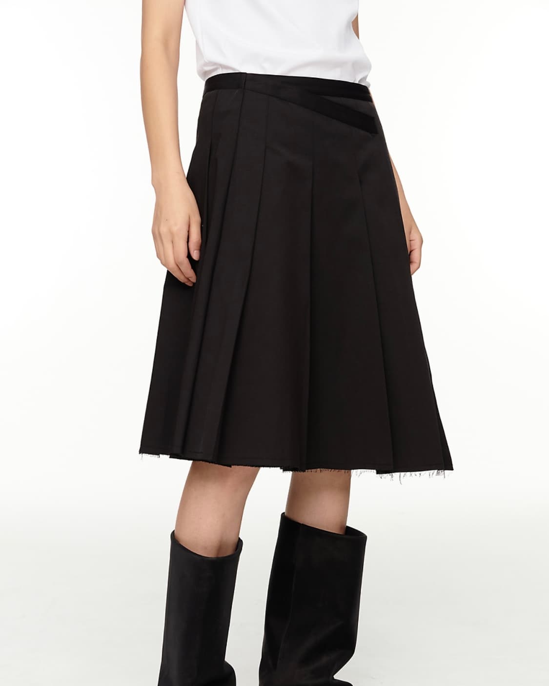 포티 미디 스커트 순지 수룩 상품이미지2