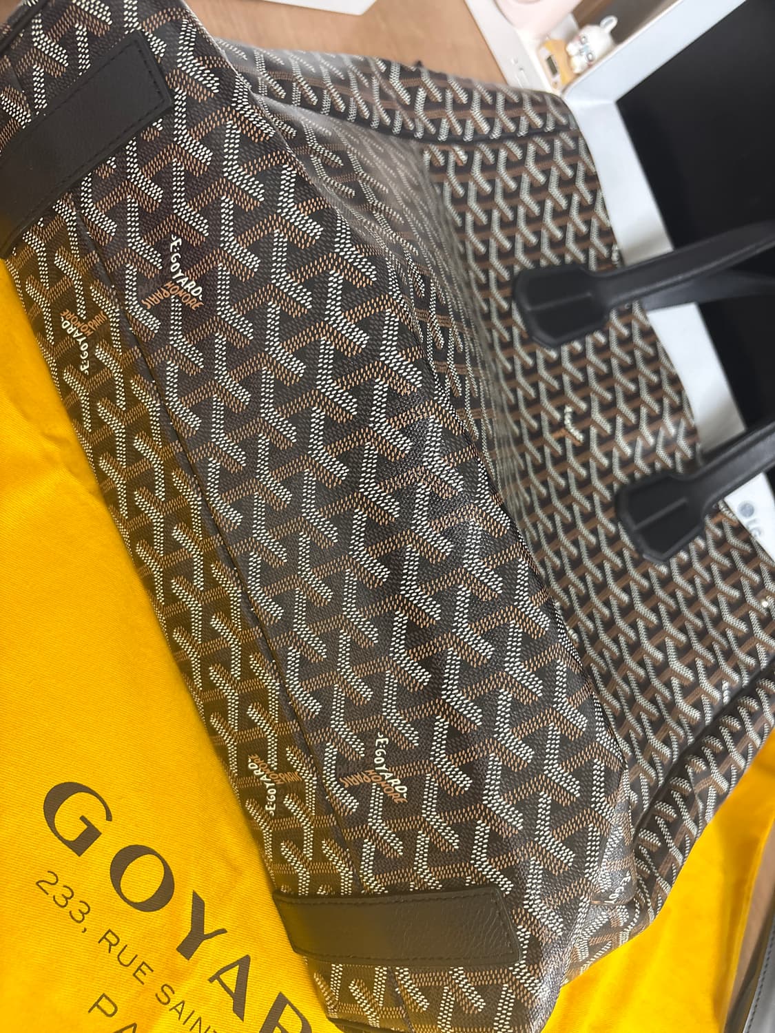 고야드 볼테르 백 블랙 상품이미지5