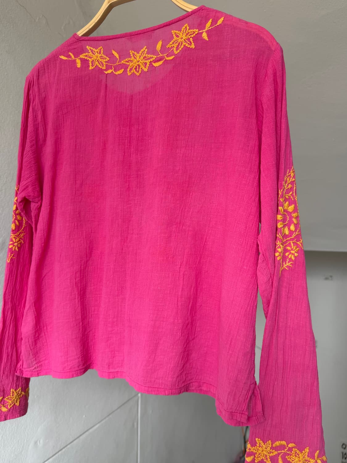 에스닉 거즈 코튼 자수 크롭 가디건 상품이미지6