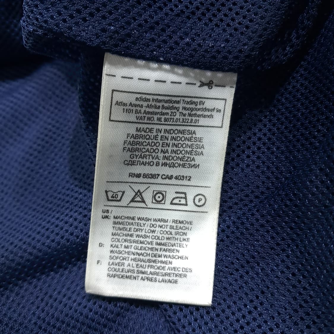 CK144 XL 아디다스 00s Scorch 네이비&화이트 바람막이 자 상품이미지6