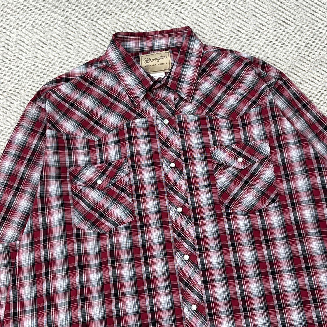 랭글러 웨스턴 체크셔츠 r3204 상품이미지3