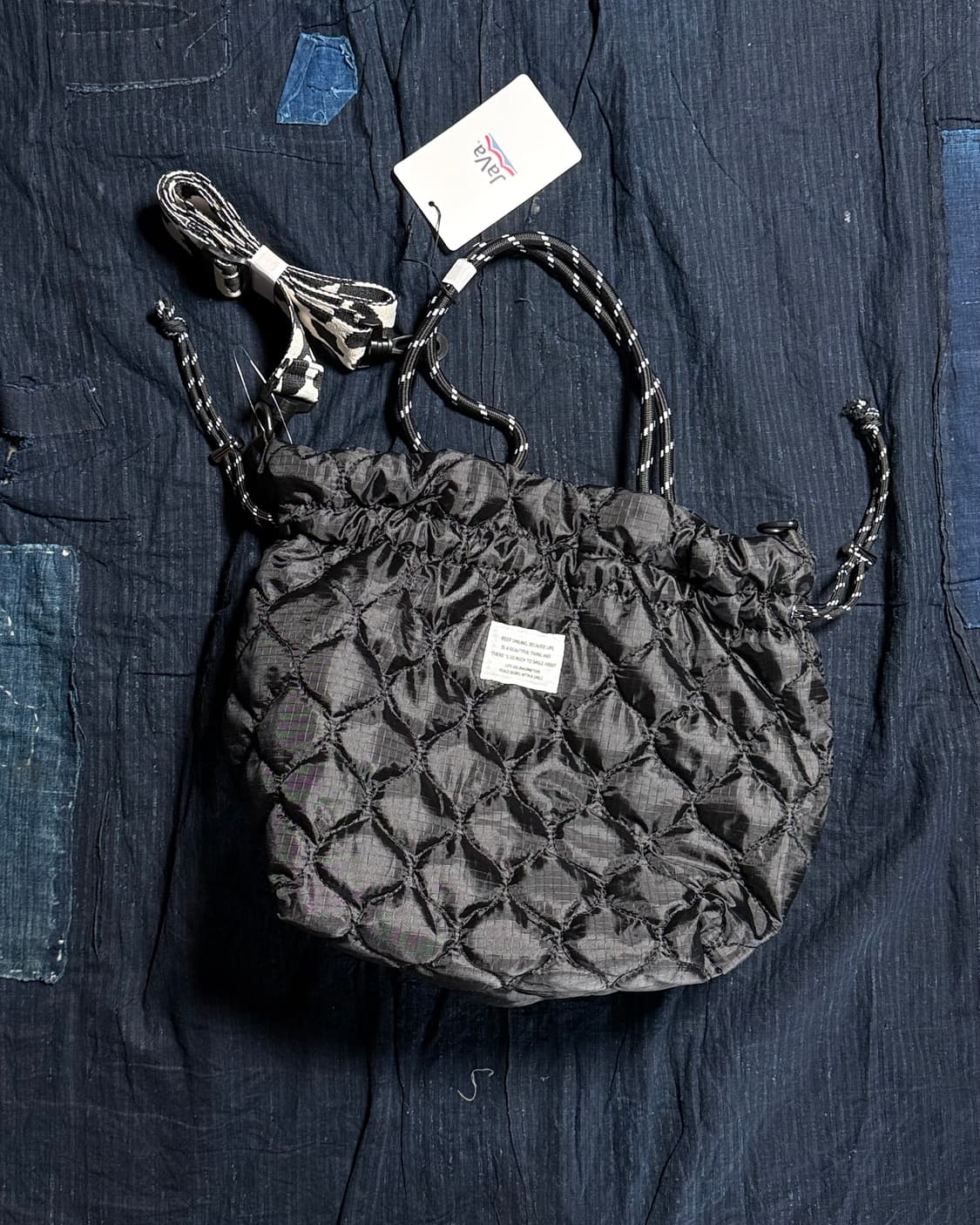 클래식 엘프 x 자바 2Way 퀼팅 숄더백 상품이미지1