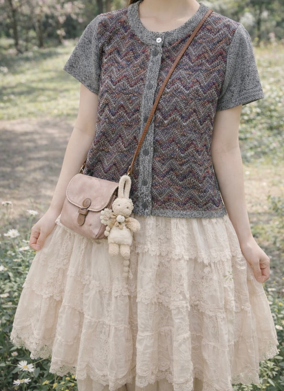 믹스패턴 가디건 상품이미지2