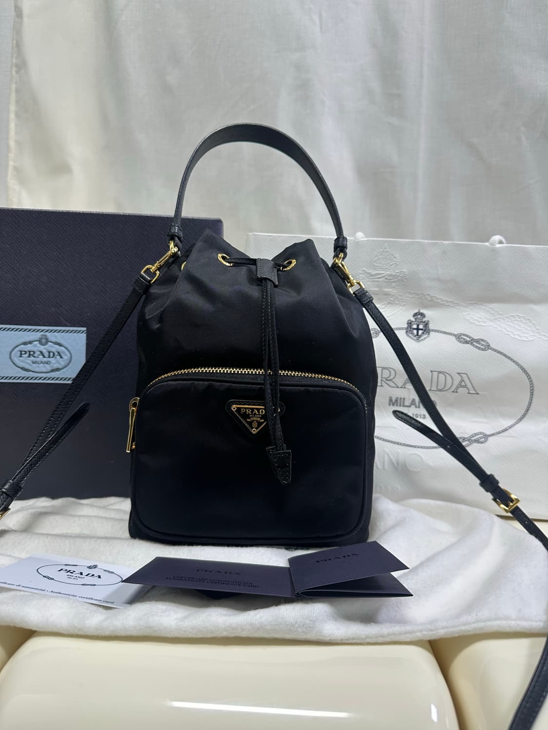 [SA 정품] 프라다 듀엣 버킷백 상품이미지1