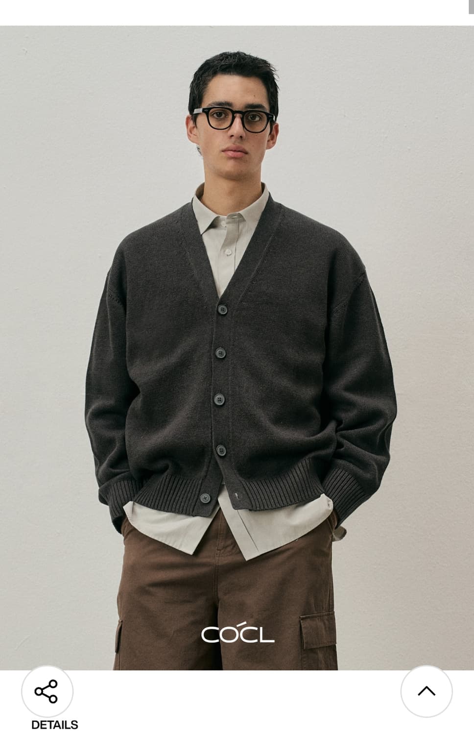 커스텀어클락 소프트 베이직 브이넥 가디건 상품이미지1