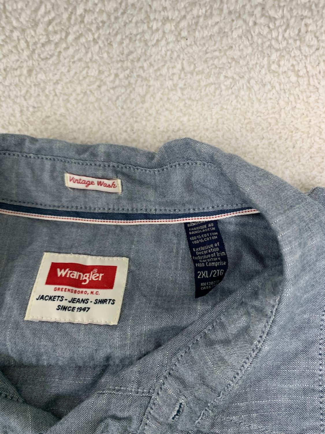 WRANGLER 진 라인 셔츠 상품이미지1