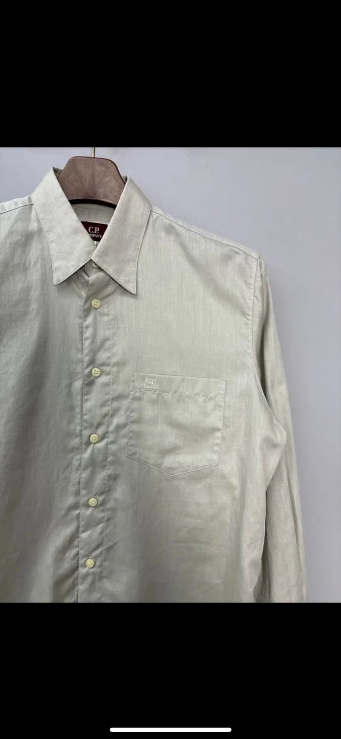 CP 컴퍼니 포켓 자수로고 린넨 셔츠 H1226 상품이미지3