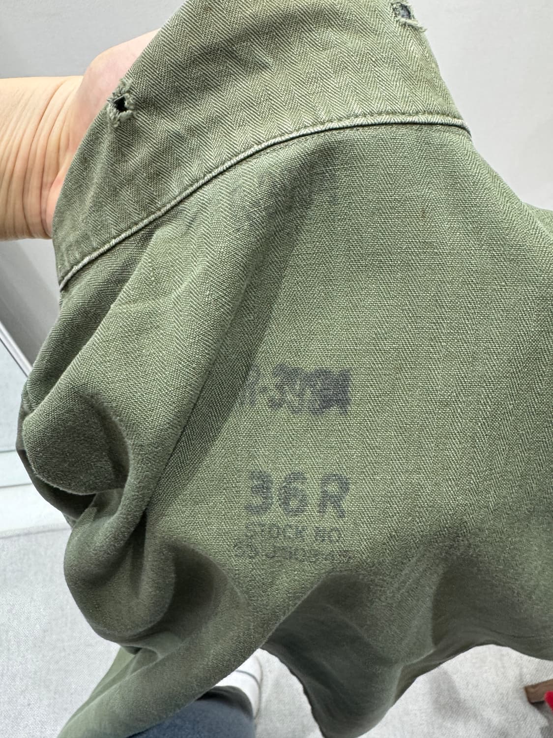 4-50s 오리지널 M-47 HBT 셔츠 (36R) 상품이미지8