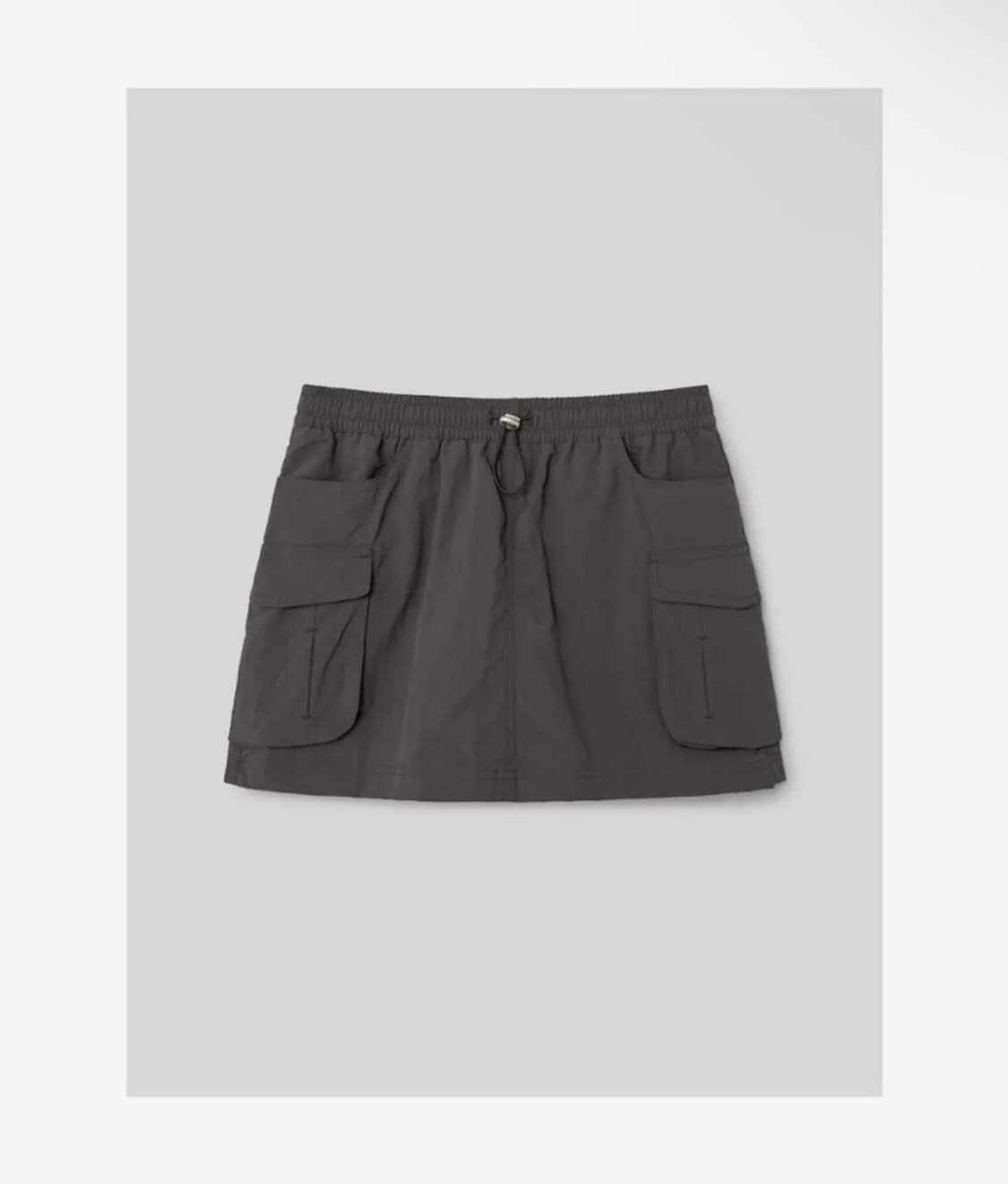 화섬 미니 스커트팬츠 브라운 상품이미지1