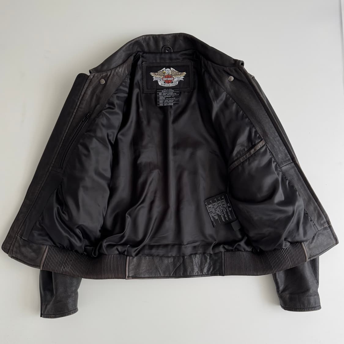 [L] 빈티지 할리데이비슨 이글 패치 가죽 자켓 상품이미지3