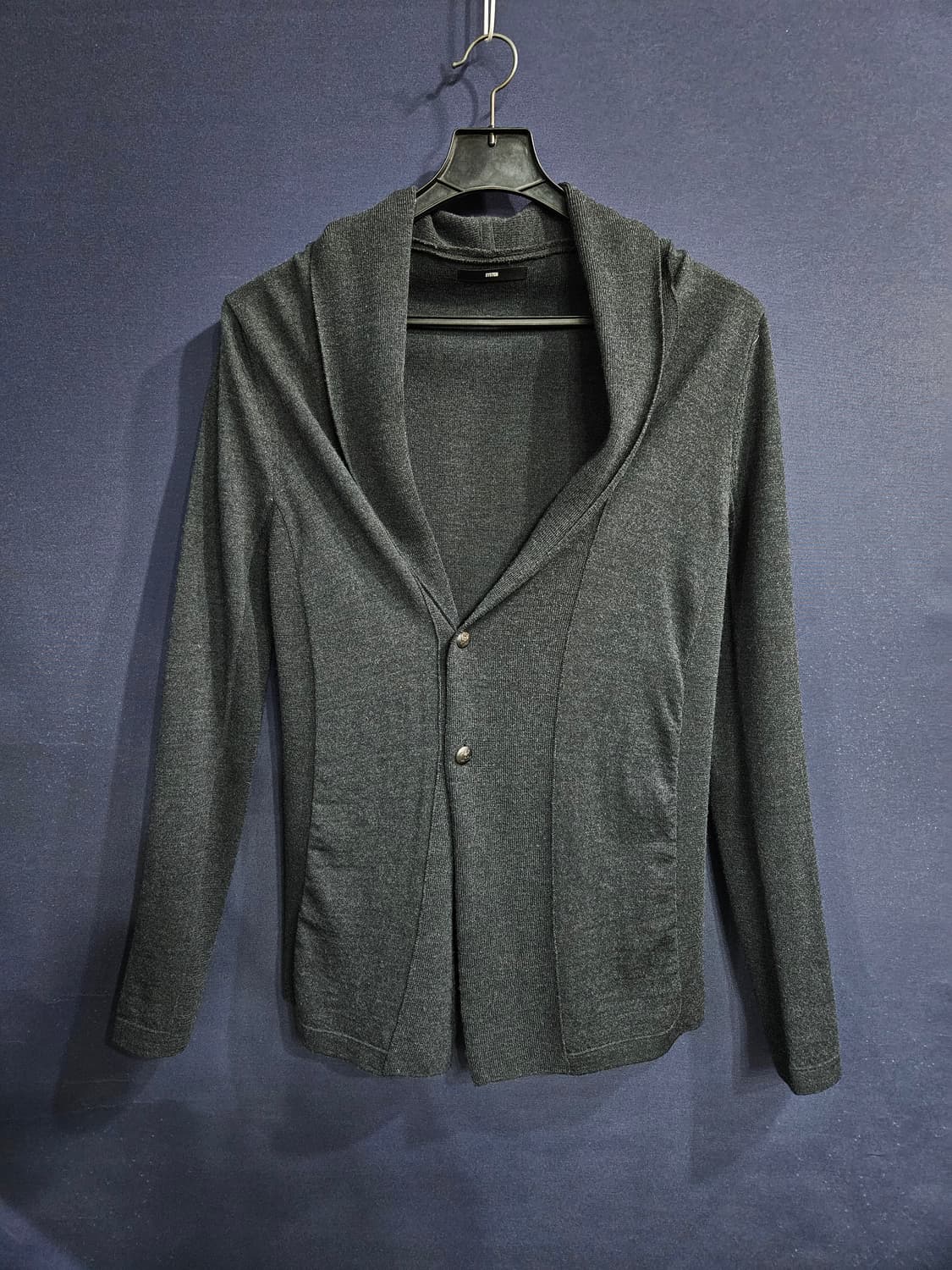 시스템옴므 다크그레이 남성 슬림핏 95~100 가디건  상품이미지1