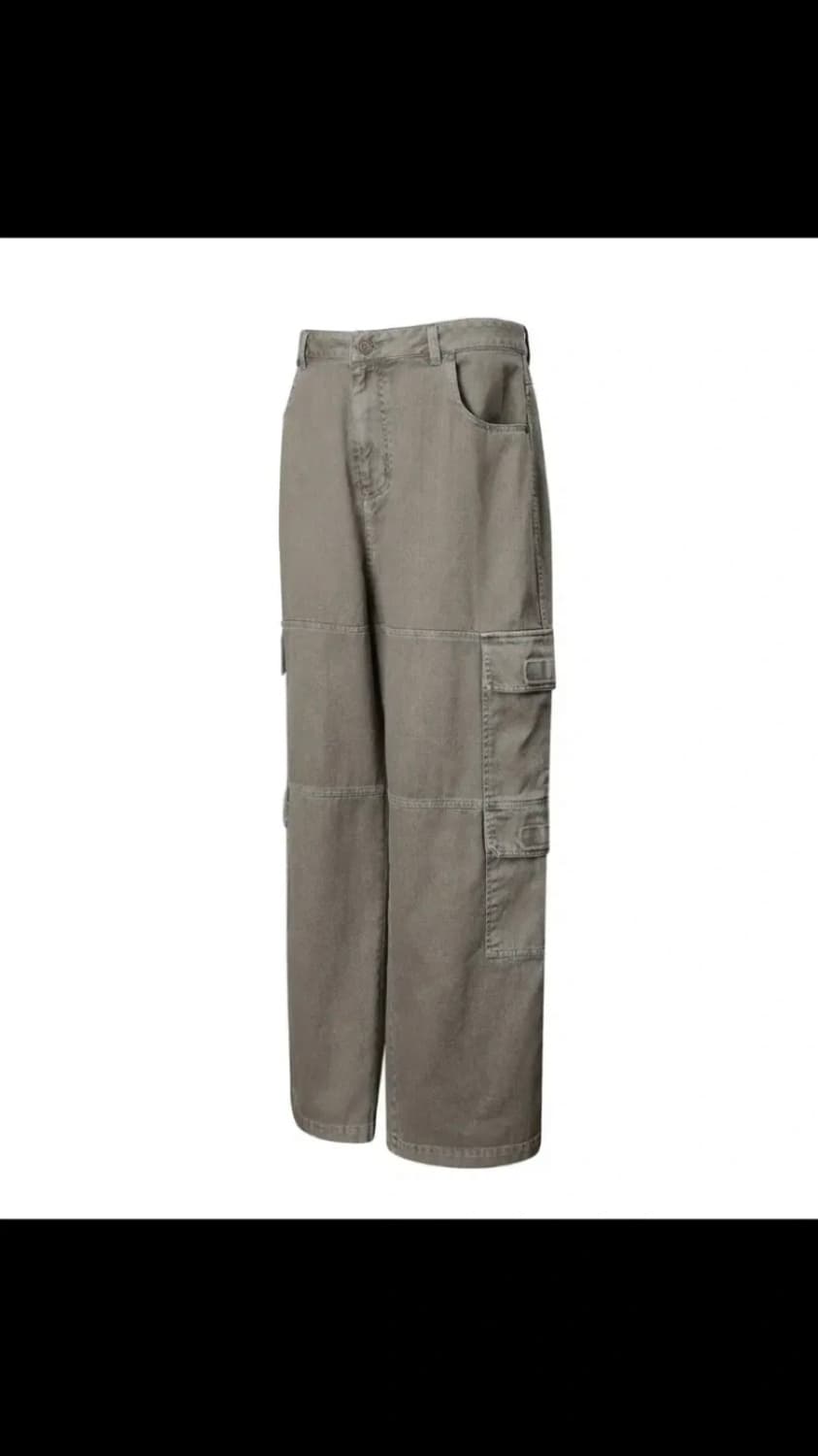 일꼬르소 가먼트다잉 와이드 카고 팬츠 워시드 브라운 상품이미지1