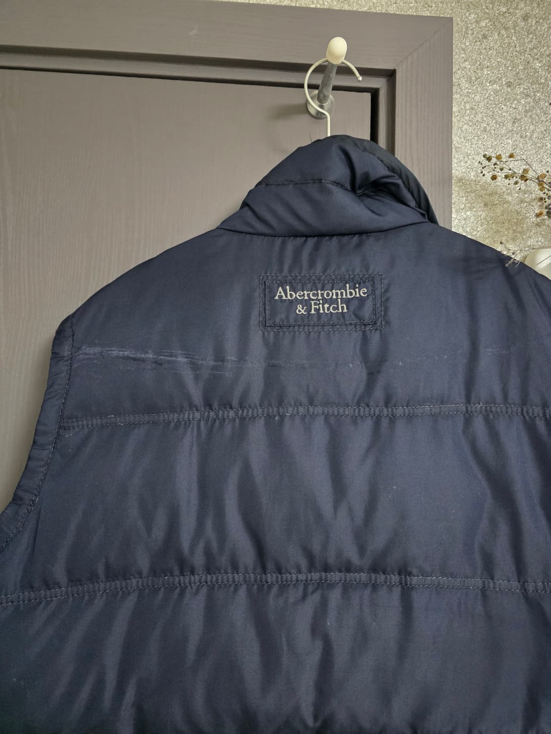 아베크롬비 남성 패딩 조끼 M 네이비 상품이미지5