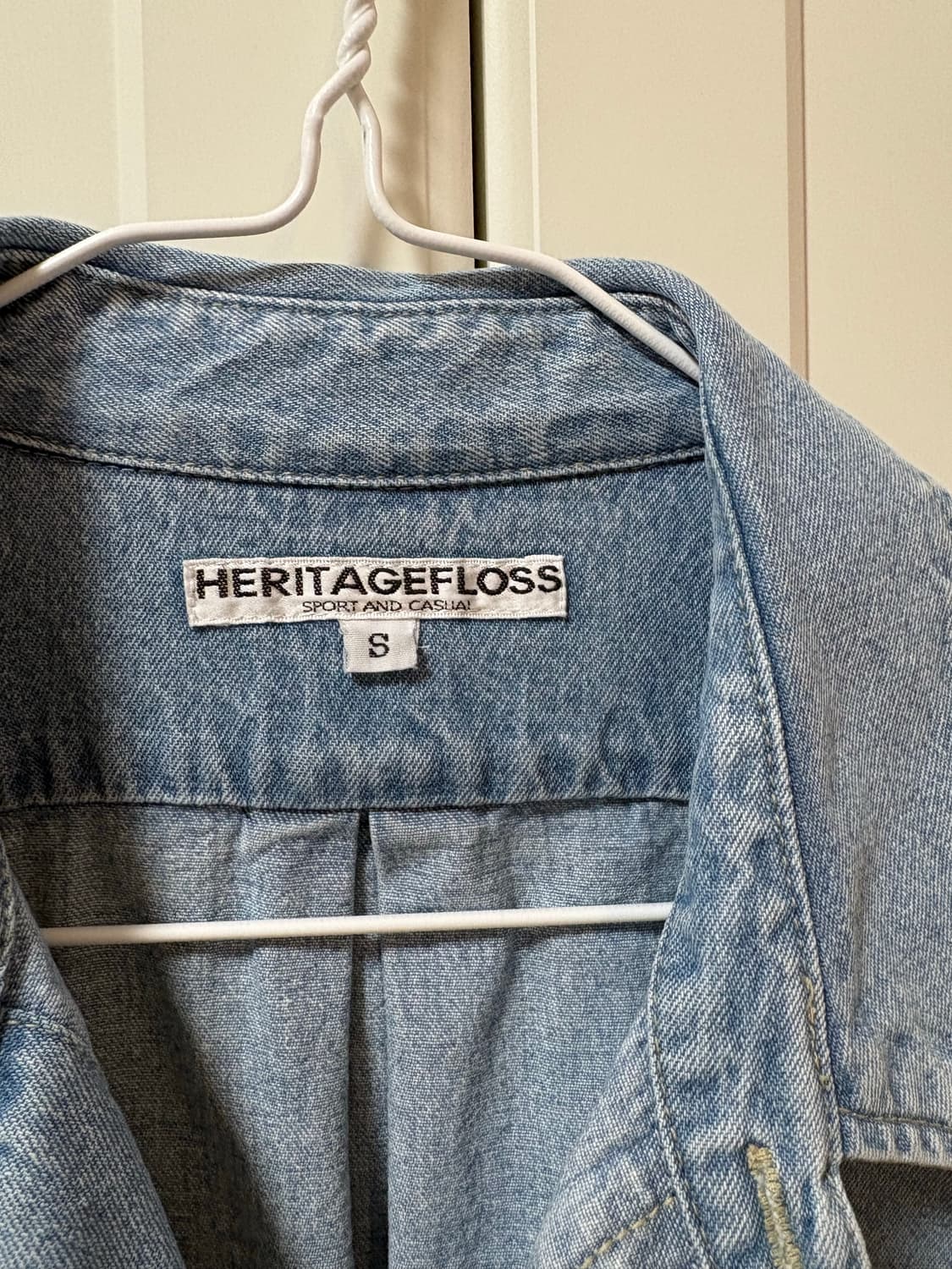 헤리티지플로스 데님셔츠 S사이즈 상품이미지3