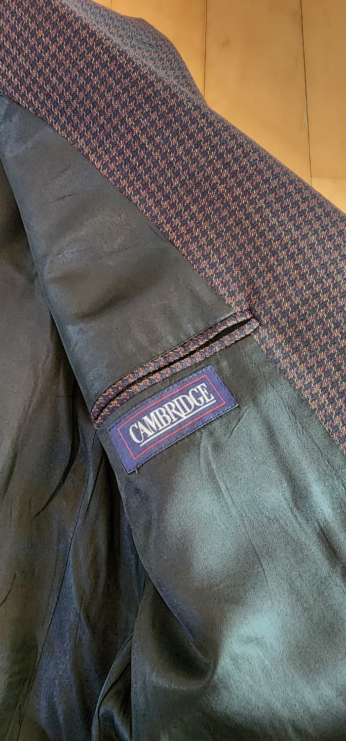 브라운 하운드투스 체크 3버튼 울자켓 XL 상품이미지10